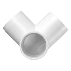 3-Way PVC Fittings, 1-inch PVC Pipe Joints Elbow Connector, 10-Pack Furniture Grade PVC Tee Fittings for DIY Storage Rack, Animal Cage
