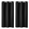 Blackout Curtains, 63 Inch Length 2 Panels Set, 42 Inch Wide Each, Thermal Insulated Blackout Light Blocking Drapes, with Grommets