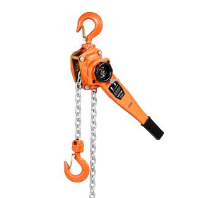 Manual Lever Chain Hoist, 1-1/2T 3300LBS Capacity Heavy Duty Come Along, 20FT Lift G80 Alloy Steel Chain With Dual Pawl Mechanical Brake