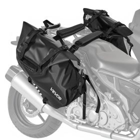 Motorcycle Saddlebags, 28 L (14 L x 2) Large Capacity Side Saddle Bags Compatible with Most Motorcycles