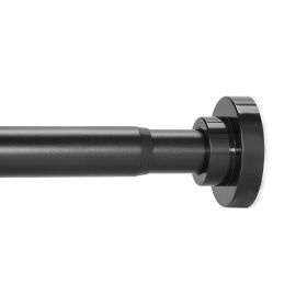 Shower Curtain Rod, 28-76 Inches, 1 Inch Diameter, Adjustable Spring Tension Stainless Steel Telescoping Rod with Holders
