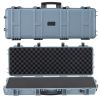Hard Rifle Case, Lockable Rifle Case with Pre-cut Foams, 40 in Gun Storage with Wheels