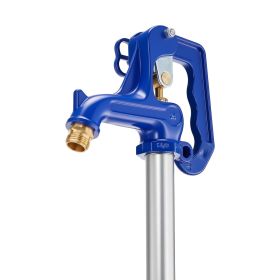 Frost Proof Yard Hydrant, 6.22FT Freeze-Proof Outdoor Faucet with 48" Bury Depth, 3/4" NPT Pipe Connection, Lever Handle + Handwheel