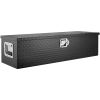 Heavy Duty Aluminum Truck Bed Tool Box, Diamond Plate Tool Box with Side Handle and Lock Keys, Storage Tool Box Chest Box Organizer for Pickup