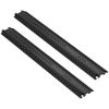 2-Pack Cable Protection Ramps, Supports Up to 2,000 lbs Per Axle, Durable Cord Safety Covers for Indoor & Outdoor Use, Ideal for Home, Office