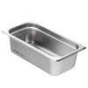 6 Pack Hotel Pans, 1/3 Size Anti-Jam Steam Pan, 0.8mm Thick Stainless Steel Restaurant Steam Table Pan, 4-Inch Deep Commercial Table Pan