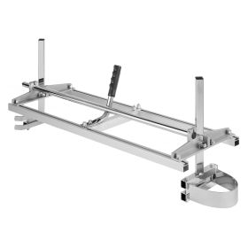 Chainsaw Mill, Portable Sawmill 14"-36" Guide Bar, Galvanized Steel Chainsaw Planking Mill with 0.2"-11.81" Cutting Thickness