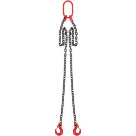 Chain Sling, 5/16 inch x 5 ft Lifting Chains with Hooks, G80 Engine Chain Hoist Lifts, 6600 lbs/3 Ton Capacity Lifting Sling Chains for Engine Hoist