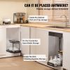 2 Tier Pull Out Cabinet Organizer(10.7"W x 14.2"D ), Under Sink Organizer and Storage, Slide Out Drawer Cabinet Organizer, Wire Basket Sliding Shelf