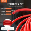 PEX Pipe 1/2 Inch, 2 x 100 Feet Length PEX-A Flexible Pipe Tubing for Potable Water, Pex Water Lines for Hot/Cold Water & Easily Restore