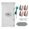 100A Generator Transfer Switch, 24000W Manual Transfer Switch, Heavy Duty Double-Throw Power Transfer Switch 120/240V, Meeting NEMA 3R Standards