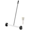 Magnetic Sweeper with Wheels, 15inch Mini Magnetic Sweeper, 8 lbs Capacity, Adjustable Handle