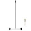 Magnetic Sweeper with Wheels, 15inch Mini Magnetic Sweeper, 8 lbs Capacity, Adjustable Handle