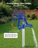 Frost Proof Yard Hydrant, 6.22FT Freeze-Proof Outdoor Faucet with 48" Bury Depth, 3/4" NPT Pipe Connection, Lever Handle + Handwheel