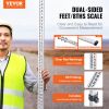 Aluminum Grade Rod, 9-Feet/8ths 3 Sections Telescopic Measuring Rod, Double-Sided Scale 1/8in Leveling Rod Stick