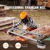 Chainsaw Mill, Portable Sawmill 14"-36" Guide Bar, Galvanized Steel Chainsaw Planking Mill with 0.2"-11.81" Cutting Thickness
