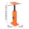 House Floor Jack, 12"-16" Height Range, 9700 lbs Max Load Capacity, Adjustable Support Beam Basement Jack Post Pole for Leveling