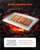Stainless Steel Griddle, 23x16 inch Universal Flat Top Rectangular Plate, Gas Grill Griddle for BBQ Grill, Teppanyaki
