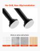 Shower Curtain Rod, 28-76 Inches, 1 Inch Diameter, Adjustable Spring Tension Stainless Steel Telescoping Rod with Holders