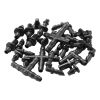 Drip Irrigation Fittings Kit for 1/4" Tubing, 300 Pcs Drip Irrigation System Parts, Tees, Straight Barb, 4 Way Coupling, Elbows, End Plug