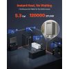 Propane Tankless Water Heater, 5.3Gal Outdoor 120000 BTU Instant Hot Water Heater