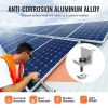Solar Panel Mounting Brackets, Solar Panel Mount Kit with 4 x 30" Aluminum Rails, 4 End Clamps and 2 Mild Clamps