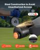 Trailer Lock, Fits 2 & 2-5/16-Inch Straight Tongue Ball Couplers, Heavy Duty Hitch Lock with 3 Keys Secures Security Chains