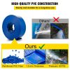 Discharge Hose, 2" x 105', PVC Fabric Lay Flat Hose, Heavy Duty Backwash Drain Hose with Clamps, Weather-proof & Burst-proof