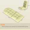 Outdoor Adirondack Chair Cushions Set of 2, Tufted High Back Patio Chair Cushions, Adirondack Cushions with Ties