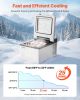 12 Volt Refrigerator 10 Qt, Portable Mini Freezer -4 to 68 F with APP Control Car Compressor Fridge Cooler 12V/24V DC and 110-220V AC For Camping