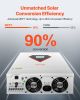 Hybrid Solar Inverter, 3000W, All in One Pure Sine Wave Power Inverter Charger, 24V DC to 110/120V AC, with Built-in 100A MPPT Solar Controller