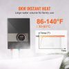 Instant Water Heater, 8kw On Demand Electric Tankless Water Boiler, Digital Temperature Display & Easy Installation & 24-Hour Water Supply