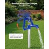 Frost Proof Yard Hydrant, 6.22FT Freeze-Proof Outdoor Faucet with 48" Bury Depth, 3/4" NPT Pipe Connection, Lever Handle + Handwheel