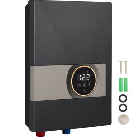 Instant Water Heater, 8kw On Demand Electric Tankless Water Boiler, Digital Temperature Display & Easy Installation & 24-Hour Water Supply