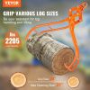 Timber Claw Hook, 28 inch 4 Claw Log Grapple for Logging Tongs, Swivel Steel Log Lifting Tongs