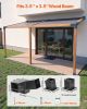 Pergola Kit, 4x4 Inch 3-Way Slanted Brackets for 3.5x3.5 Inch Wood Beams in Actual Size