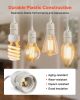 Plug in Hanging Light Cord Kit, 16ft Lantern Extension Cords, 2 Pack E26 Light Socket Lamp Cord Replacement, Secure & Sturdy, Easy to Install