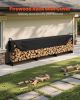 Firewood Rack with Waterproof Cover, 150 x 14 x 46 in Outdoor Firewood Holder, 660lb Weight Capacity, 1/2 Cord Log Holder, Half-Covered