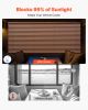 RV Blinds, 62 in x 32 in, RV Pleated Shades, Polyester Fabric, Easy to Clean and Install, Privacy Protection and Sunlight Blocking, for Camper