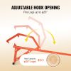 Timberjack, 46.5 in, Heavy Duty Steel Log Roller, Log Lifter with Adjustable Cant Hook, Logging Tools Log Jack for Logs Ups to 25" Dia
