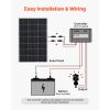 4PCS 100W Monocrystalline Solar Panels, 23% High-Efficiency Mono PV Module with Stable MC4 Output & Aluminum Frame