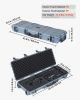 Hard Rifle Case, Lockable Rifle Case with Pre-cut Foams, 40 in Gun Storage with Wheels