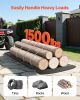 Yard Drag Sled, 90 x 46 in, 1500lbs Heavy Duty Utility Sled, HDPE Drag Glider with Ropes & Pull Cables