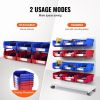 Plastic Storage Bin, (11-Inch x 11-Inch x 5-Inch), Hanging Stackable Storage Organizer Bin, Blue/Red, 6-Pack
