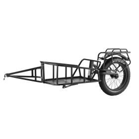 Bike Cargo Trailer, 70 lbs Load Capacity, Heavy-Duty Bicycle Wagon Cart, Compact Storage & Quick Release Structure with Universal Hitch, 20" Wheels