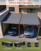 Pergola Kit, 4x4 Inch 3-Way Slanted Brackets for 3.5x3.5 Inch Wood Beams in Actual Size