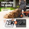 Garden Cart, Sturdy Metal Construction with Simple Assembly, Versatile Dump Cart with Dual-Function Handle, Heavy-Duty Garden Wagon