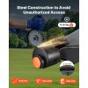 Trailer Lock, Fits 2 & 2-5/16-Inch Straight Tongue Ball Couplers, Heavy Duty Hitch Lock with 3 Keys Secures Security Chains
