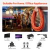 100FT Indoor Outdoor Extension Cord, 16AWG 10Amps 1250W, 3 Prongs Appliance Electric Cord with Lighted End