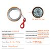 Galvanized Steel Winch Cable, 3/8 Inch x 100 Feet 15,200 lbs Breaking Strength, Wire Winch Rope with Swivel Hook, Towing Cable Heavy Duty